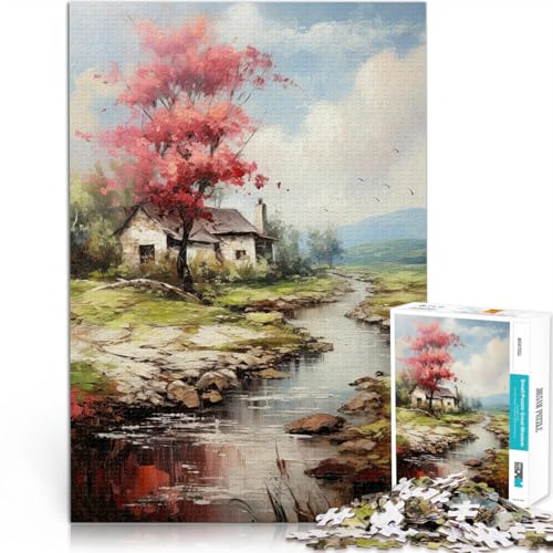 1000-teiliges Puzzle für Teenager Pädagogisches Spielzeug zum Stressabbau Flusslandschaftskunst Verbessern Sie das Gedächtnis38x26cm 1000-teiliges Puzzle für Teenager Pädagogisches Spielzeug zum Stressabbau Flusslandschaftskunst Verbessern Sie das Gedächtnis38x26cm von AITEXI