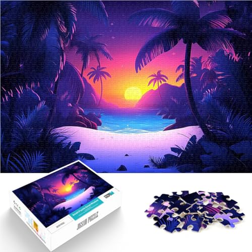 2000-teiliges Puzzle für Teenager Spielzeug Lernspiele Stressabbau Tropischer Sonnenuntergangsstrand Heimdekoration70x100cm 2000-teiliges Puzzle für Teenager Spielzeug Lernspiele Stressabbau Tropischer Sonnenuntergangsstrand Heimdekoration70x100cm von AITEXI