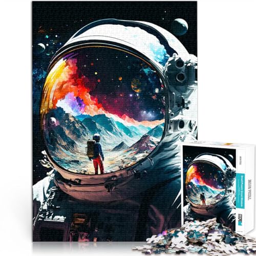 1000-teiliges Teenager-Puzzle Pädagogisches Spielzeug zum Stressabbau Reflexionen eines Astronauten Geburtstagsgeschenk52x38cm 1000-teiliges Teenager-Puzzle Pädagogisches Spielzeug zum Stressabbau Reflexionen eines Astronauten Geburtstagsgeschenk52x38cm von AITEXI