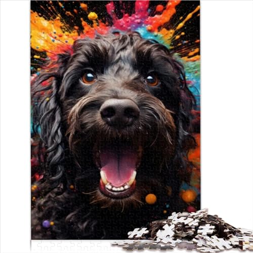 Cockapoo Puzzle, 1000 Teile, hochwertiges, 100% recyceltes Brett für Kinder ab 14 Jahren, Lernspiele für Erwachsene und Kinder, 1000 Teile (26 x 38 cm) von AITEXI