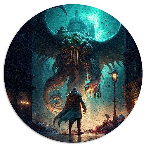 Cthulhu Mythos Puzzle für Erwachsene und Kinder1000 Teile kugelförmiges Puzzle Premium 100% recyceltes Brett 67,5 x 67,5 cm von AITEXI