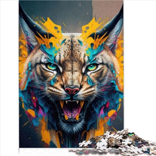 Familienspaß-Puzzle von Lynx Panorama-Set Mitte Erwachsene Puzzles 1000 Teile Holzpuzzle Erwachsene Puzzles Geschenke Schwierig Harte Puzzles 1000 Teile (50x75cm) von AITEXI