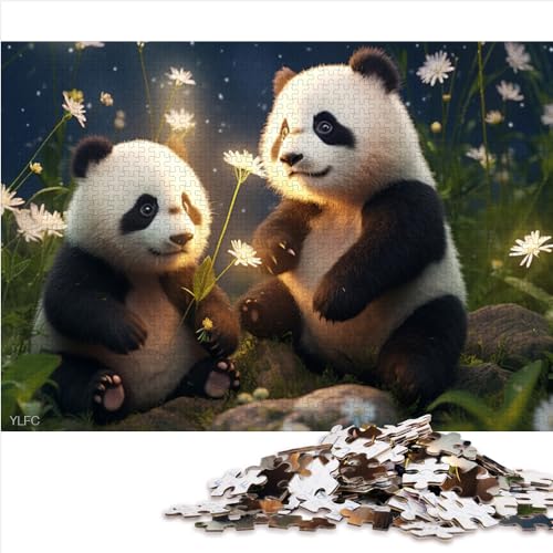 Galaxy Panda Puzzles für Erwachsene, 1000-teilige Holzpuzzles, Puzzles für Erwachsene, pädagogisches Spielzeug zum Stressabbau, 1000 Teile (50 x 75 cm) von AITEXI