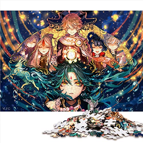 Genshin Impact Xiao Puzzles für Erwachsene, 1000 Teile, Papppuzzles, lustige Puzzlespiele, 26 x 38 cm von AITEXI