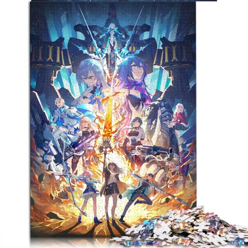 Honkai Star Rail Erwachsene Puzzle 1000 Teile Premium 100% recyceltes Brett Tolles Geschenk für Erwachsene 10,27 x 14,96 Zoll Honkai Star Rail Erwachsene Puzzle 1000 Teile Premium 100% recyceltes Brett Tolles Geschenk für Erwachsene 10,27 x 14,96 Zoll von AITEXI