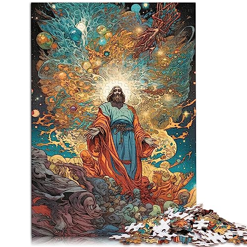 Jesus Christus Kunstpuzzle für Erwachsene, 1000 Teile, Premium-Karton, präzises ineinandergreifendes Puzzle als Geschenk, 26 x 38 cm von AITEXI