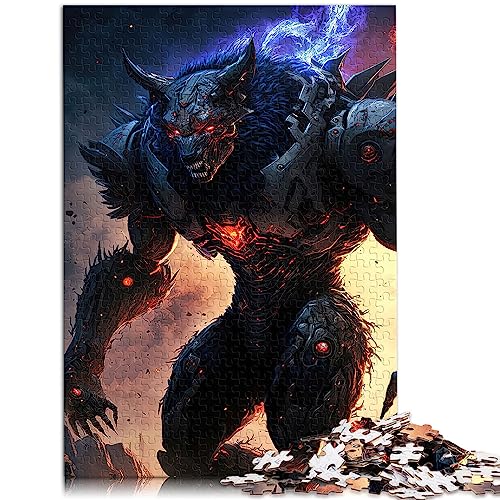 Krieger-Werwolf-Puzzle, 1000-teiliges Puzzle für Erwachsene, Holzpuzzle für Erwachsene und Kinder ab 12 Jahren, 50 x 75 cm von AITEXI