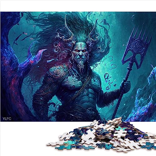 Marine Warrior 1000-teiliges Puzzle für Erwachsene, 100% recycelter Karton, als Geschenk für Erwachsene, 26 x 38 cm von AITEXI