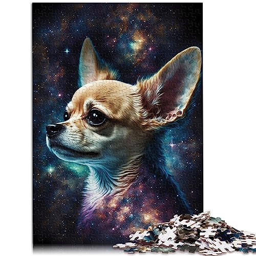 Puzzle 1000 Teile für Erwachsene, Chihuahua-Hund, Papppuzzle, schwierige, anspruchsvolle Puzzles, 1000 Teile, 26 x 38 cm von AITEXI