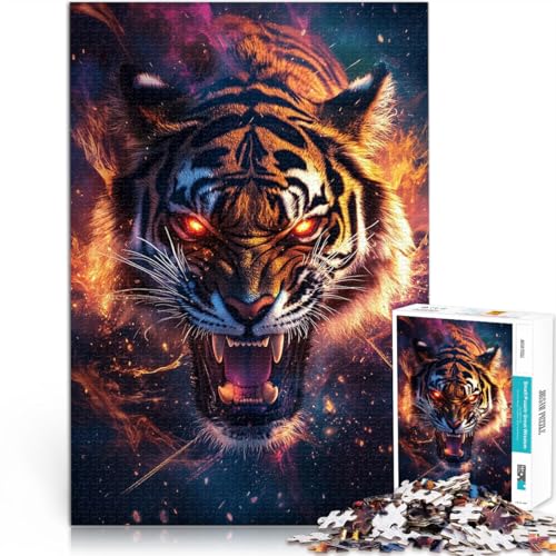 Puzzle 1000 Teile für Erwachsene Dekomprimierendes intellektuelles Lernspielzeug Fantasy Tiger Angebot als Geschenk für die ganze Familie52x38cm Puzzle 1000 Teile für Erwachsene Dekomprimierendes intellektuelles Lernspielzeug Fantasy Tiger Angebot als Geschenk für die ganze Familie52x38cm von AITEXI