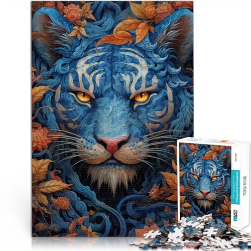 Puzzle 2000 Teile für Jugendliche Lernspiel-Herausforderungsspielzeug Blaues Tigerporträt Lernspiel für Geburtstag, Weihnachten70x100cm Puzzle 2000 Teile für Jugendliche Lernspiel-Herausforderungsspielzeug Blaues Tigerporträt Lernspiel für Geburtstag, Weihnachten70x100cm von AITEXI
