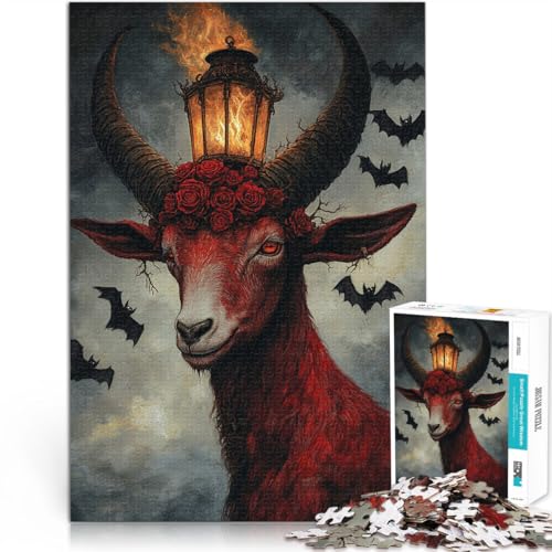 Puzzle 1000 Teile für Teenager Dekomprimierendes intellektuelles Lernspielzeug Teufelsziege Tolle Geschenke und Spielzeuge75x50cm Puzzle 1000 Teile für Teenager Dekomprimierendes intellektuelles Lernspielzeug Teufelsziege Tolle Geschenke und Spielzeuge75x50cm von AITEXI