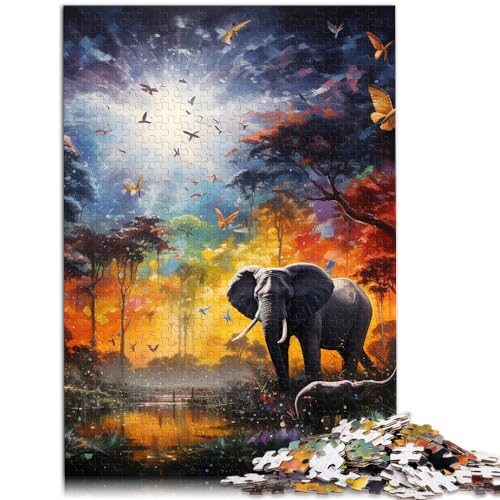 Puzzle Afrikanische Tiere 1000 Teile Puzzle für Erwachsene Holzpuzzle Puzzles für Lernspiele Herausforderungsspielzeug （50x75cm） von AITEXI