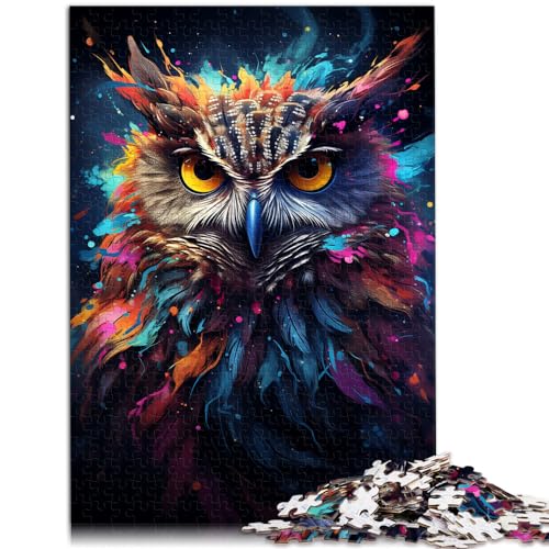 Puzzle | Puzzles, Malerei, Farbe, Tier, Eule, 1000 Teile, Holzpuzzle, Puzzles für Lernspiele, Herausforderungsspielzeug (50 x 75 cm) von AITEXI