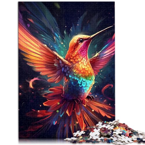 Puzzle | Puzzles Kolibri-Vogel-Puzzles 1000 Teile Holzpuzzle Familienspiel Stressabbau Schwieriges Herausforderungspuzzle （50x75cm） von AITEXI