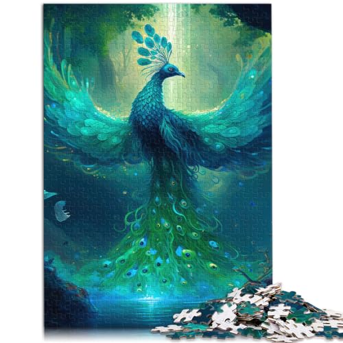 Puzzle | Puzzles Pfauen-Phönix 1000 Puzzles für Erwachsene, 1000 Teile, Holzpuzzle, jedes Teil ist einzigartig – anspruchsvolles, unterhaltsames Familienspiel (50 x 75 cm) von AITEXI