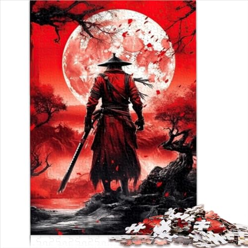 Puzzle Samurai-Puzzle, Holzpuzzle für Kinder ab 14 Jahren, jedes Teil ist einzigartig – herausforderndes Familienspiel für Erwachsene, 1000 Teile (50 x 75 cm) von AITEXI