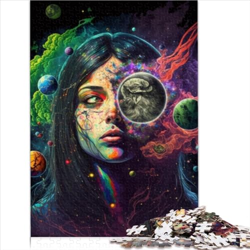 Puzzle für Erwachsene, 1000 Teile, für Erwachsene, kosmische hohe Holzpuzzles für Erwachsene und Kinder ab 14 Jahren, Lernspiel, Herausforderungsspielzeug (50 x 75 cm) von AITEXI