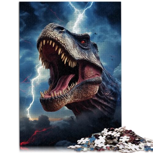 Puzzle für Erwachsene, Der Wilde Tyrannosaurus Rex, Puzzle 1000 Teile, Holzpuzzle, Spielspielzeug für die ganze Familie, Puzzle-Geschenk (50 x 75 cm) von AITEXI