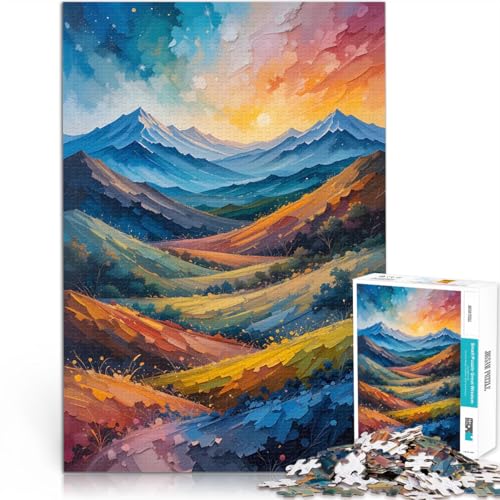 Puzzle für Erwachsene mit 1000 Teilen Stressabbau-Spielzeug Farbenfrohe Berglandschaft Wunschliste mit dem Weihnachtsmann52x38cm Puzzle für Erwachsene mit 1000 Teilen Stressabbau-Spielzeug Farbenfrohe Berglandschaft Wunschliste mit dem Weihnachtsmann52x38cm von AITEXI