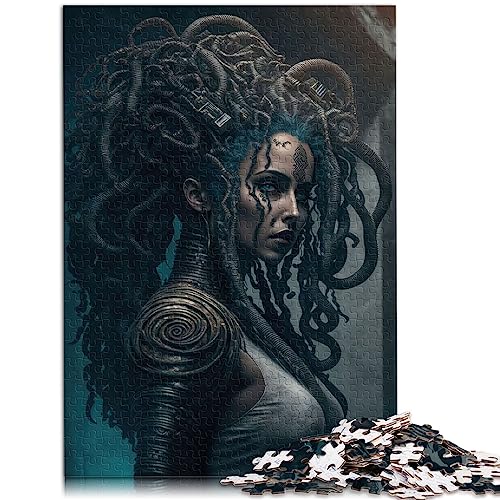 Puzzle für Erwachsene und Kinder, 1000 Teile, Medusa-Holzpuzzle, Lernpuzzlespiel für Geburtstag, Weihnachten, 50 x 75 cm von AITEXI