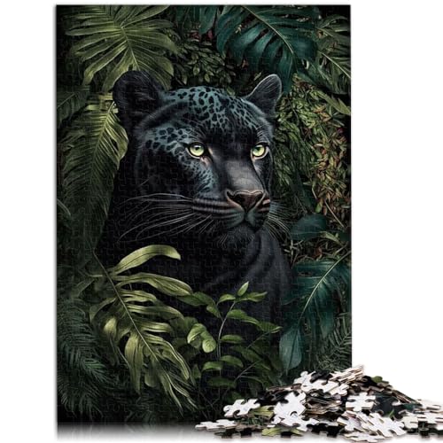 Puzzle für Puzzle Black Panther Poster Art Puzzles für Erwachsene 500 Teile Holzpuzzle als Geschenk für die ganze Familie (38 x 52 cm) von AITEXI