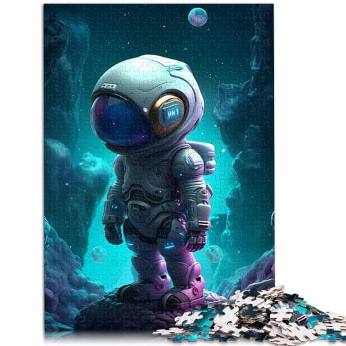 Puzzle für kleine Astronauten, 1000-teiliges Puzzle für Erwachsene, Holzpuzzle, Lernspiele, Heimdekorationspuzzle (50 x 75 cm) von AITEXI