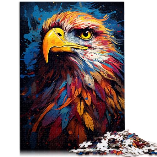 Puzzle zum Ausmalen, Adler, 1000 Teile, Puzzle für Erwachsene, Puzzles aus Holz, interessante Puzzles zum Stressabbau (50 x 75 cm) von AITEXI