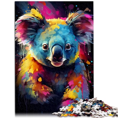 Puzzle zum Ausmalen, Farbe: Koala, 1000 Teile, Puzzle-Geschenke, Holzpuzzle ganze Familie und Dieses (50 x 75 cm) von AITEXI