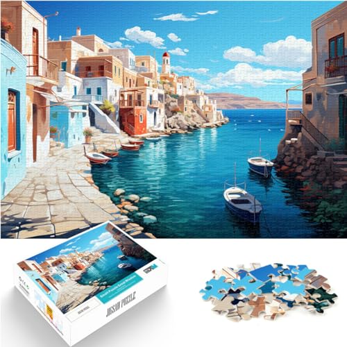 Puzzle zum Ausmalen, Strand von Muro, Spanien, 1000 Teile, für Erwachsene, schwierige Puzzles, Holzpuzzles, Heimdekorationspuzzles (50 x 75 cm) von AITEXI