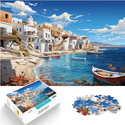 Puzzle zum Ausmalen, Strand von Muro, Spanien, Puzzle für Erwachsene, 300 Teile, Holzpuzzle, Wanddekoration, einzigartige Geburtstags (26 x 38 cm) von AITEXI