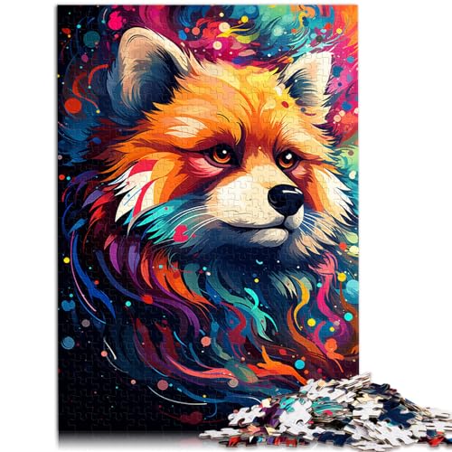 Puzzle zum Ausmalen, Waschbär, Puzzle für Erwachsene, 1000 Teile, schwieriges Holzpuzzle für Frauen und Männer (50 x 75 cm) von AITEXI