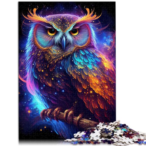 Puzzle zum Verschenken, Nebeleule, 300 Teile, Puzzle für Erwachsene, Holzpuzzle, Spielzeug, Puzzle, Lernspiele, Stressabbau-Puzzle (26 x 38 cm) von AITEXI