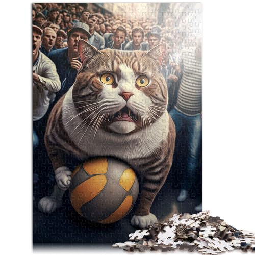 Puzzles, Geschenke, Spielzeug, lustiges Katzen-Schock-Puzzle, 1000 Teile, für Erwachsene, Holzpuzzle mit vollständig ineinander greifenden und zufällig geformten Teilen (50 x 75 cm) von AITEXI