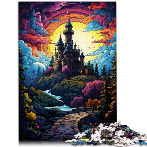 Puzzles, Geschenke, Spielzeuge, Schloss Kreuzenstein, 1000 Teile, Puzzle-Spielzeug, Holzpuzzle, jedes Teil ist einzigartig – anspruchsvolles, unterhaltsames Spiel (50 x 75 cm) von AITEXI