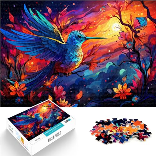 Puzzles, farbenfrohes, schönes Vogel-Puzzle für Erwachsene, 500 Stück, Holzpuzzle, Spielzeug, Puzzles, Lernspiele, Stressabbau-Puzzles (38 x 52 cm) von AITEXI