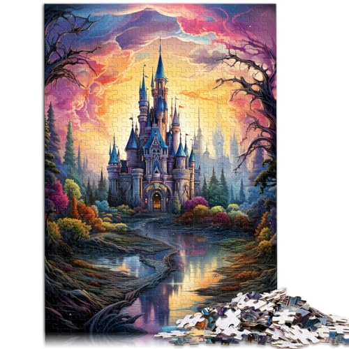 Puzzles Bunte Psychedelia im Magic Palace, 1000 Teile für Erwachsene, schwierige Puzzles, Holzpuzzle für Frauen und Männer (50 x 75 cm) von AITEXI