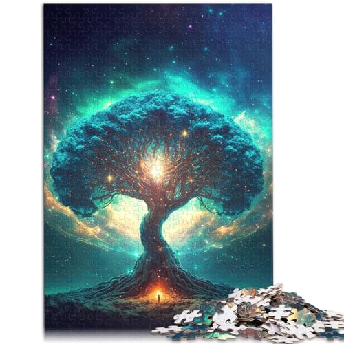 Puzzles Geschenk Magischer Baum Lustige Puzzles für Erwachsene 1000-teiliges Holzpuzzle Familienaktivität Puzzles Lernspiele (50x75cm) von AITEXI