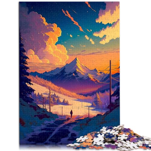 Puzzles Geschenk Wunderbare Welt Puzzle für Erwachsene 1000 Teile Holzpuzzle Familienspiel Stressabbau Schwieriges Herausforderungspuzzle （50x75cm） von AITEXI