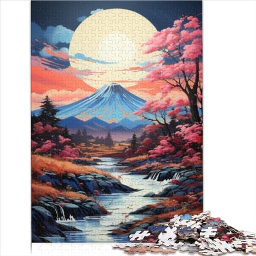 Puzzles Lernspiele Japan Mt Fuji 1000 Teile Puzzle für Erwachsene für Erwachsene 1000 Teile Puzzle Lernspiele Home Art Decor 1000 Stück (26 x 38 cm) von AITEXI