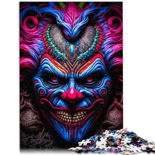 Puzzles Psycho-Clown, 1000-teiliges Holzpuzzle für Erwachsene, Familienspiel zum Stressabbau, schwieriges Herausforderungspuzzle (50 x 75 cm) von AITEXI