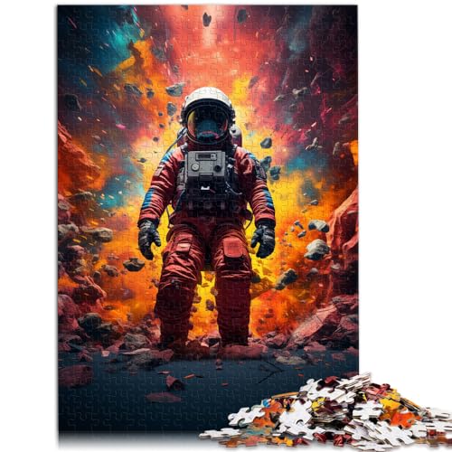 Puzzles als Geschenke, Fantasy-Astronauten-Puzzle, 1000 Teile, Holzpuzzle, Lernspiele, Heimdekorationspuzzle (50 x 75 cm) von AITEXI