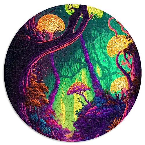 Puzzles für Erwachsene, 1000-teiliges Puzzle, kugelförmiger Trippy-Wald, Premium-Brett aus 100% recyceltem Material, 67,5 x 67,5 cm Puzzles für Erwachsene, 1000-teiliges Puzzle, kugelförmiger Trippy-Wald, Premium-Brett aus 100% recyceltem Material, 67,5 x 67,5 cm von AITEXI