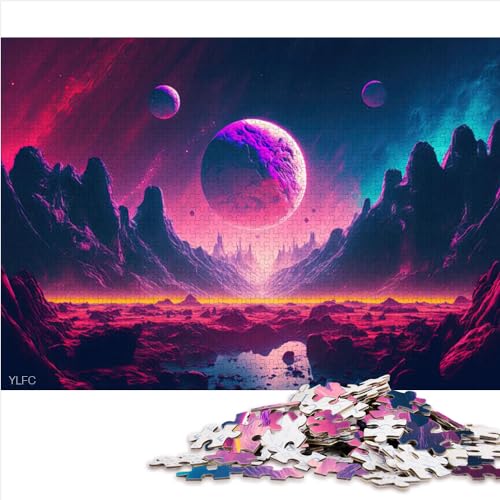 Puzzles für Erwachsene 1000-teilige Puzzles für Erwachsene Stellar Cosmos Scapes Holzpuzzle für Erwachsene und Kinder Lernspiel für Erwachsene Kinder (50 x 75 cm) von AITEXI