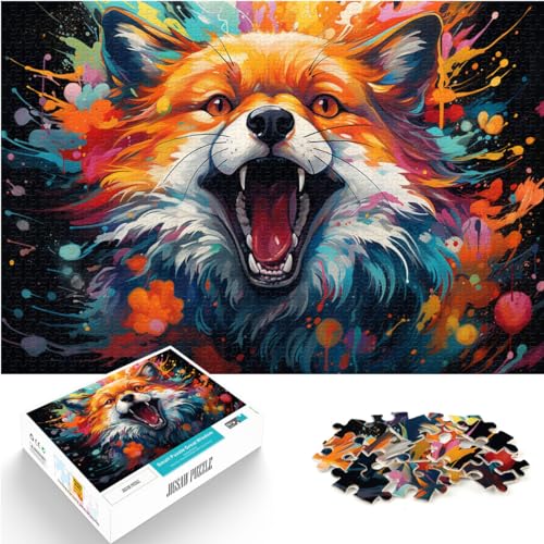 Puzzles zum Verschenken, Fantasie-Fuchs-Puzzle, 1000 Teile für Erwachsene, Holzpuzzle, Familienaktivitätspuzzle, Lernspiele (50 x 75 cm) von AITEXI