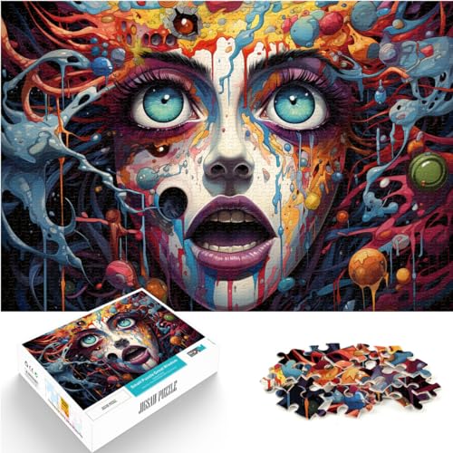 Puzzlespiel „Psychedelic Color Art“ 1000-teiliges Puzzle für Erwachsene. Holzpuzzle eignet ganze Familie und (50 x 75 cm) von AITEXI