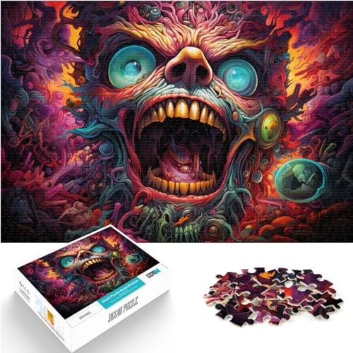 Puzzlespiel Fantasy-Monster, 1000-teiliges Puzzle für Erwachsene, Holzpuzzle, Familienspiel zum Stressabbau, schwieriges Herausforderungspuzzle (50 x 75 cm) von AITEXI