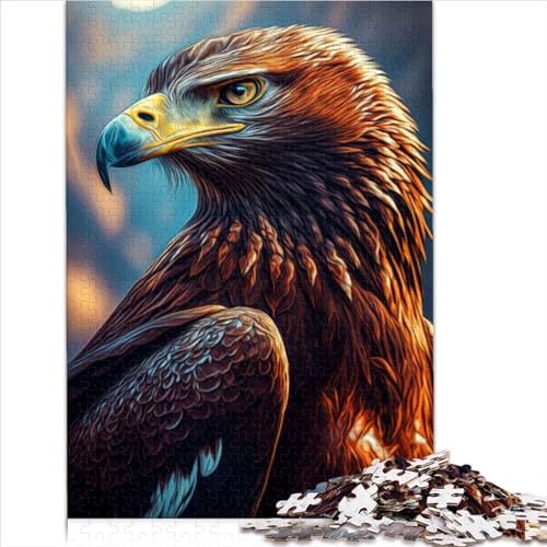 Schwierige schwere Puzzles für Erwachsene, 1000 Teile, Adler-Papppuzzles, Puzzle für Erwachsene und Kinder, Cartoon-Puzzle, 1000 Teile (26 x 38 cm) von AITEXI