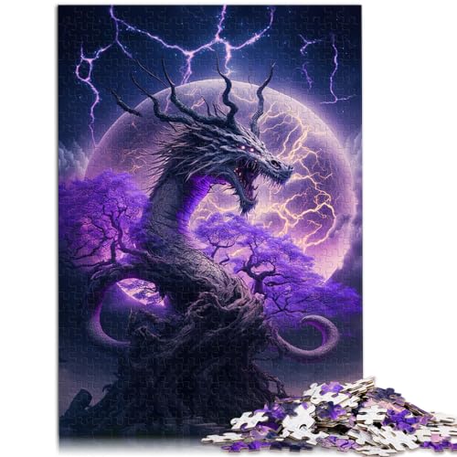 Spielgeschenk Puzzle Drache 1000 Puzzles für Erwachsene Holzpuzzle Spielzeug Puzzles Lernspiele Stressabbau-Puzzles （50x75cm） von AITEXI