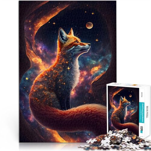 Teenager 1000 Teile Puzzle Dekomprimierendes intellektuelles Lernspielzeug Fantastischer Fuchsdrache Wanddekoration52x38cm Teenager 1000 Teile Puzzle Dekomprimierendes intellektuelles Lernspielzeug Fantastischer Fuchsdrache Wanddekoration52x38cm von AITEXI